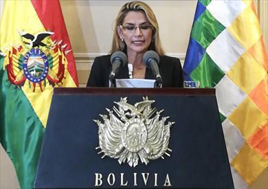 رئيسة بوليفيا المؤقتة جينين أنيز